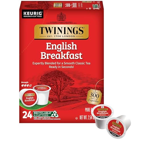Twinings English Breakfast Black Tea K-Cups 24 Count