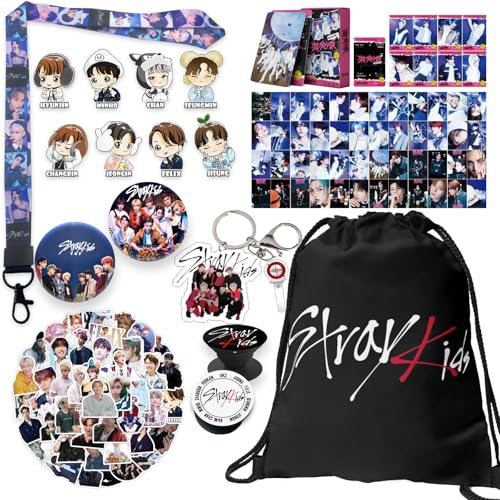 Fan Merch Gift Set: 55 Photocards, 50 Stickers, Pins, Lanyard & Accessories