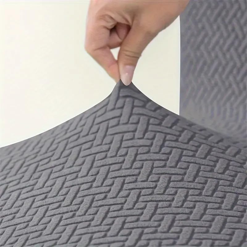 Rectangle Bar Stool Covers Set of 2 - Stretch Washable Cushion Slipcovers