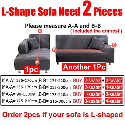 Keepatin Santa Claus 3 Seat L-Shaped Sofa Cover Elastic Recliner Couch Protector