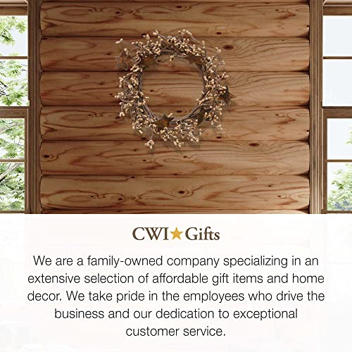 Ivory Pip Twig Candle Ring Wreath 6-Inch Rustic Farmhouse Decor