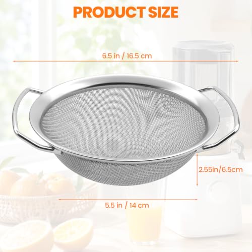 Stainless Steel Fine Mesh Juicer Strainer with Dual Handles