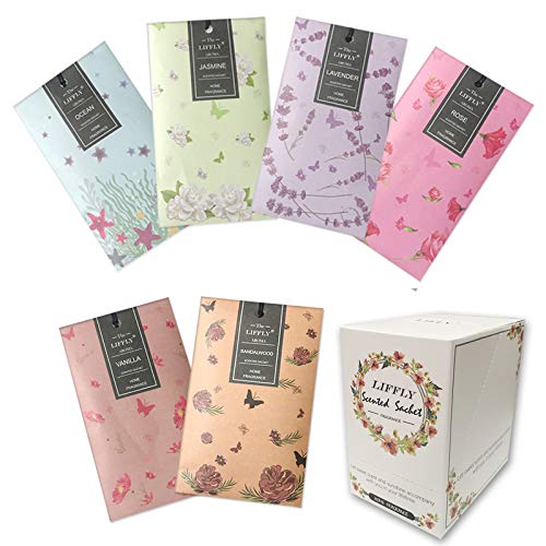 14-Pack Scented Sachets for Drawers and Closets, Long-Lasting Home Fragrance