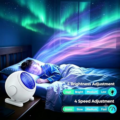 Northern Lights Galaxy Projector - LED Aurora Night Light with Remote
