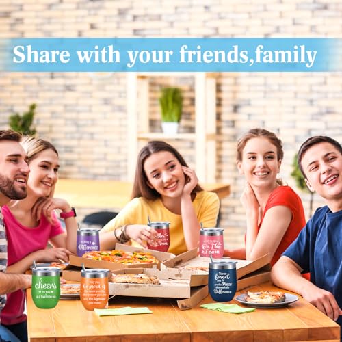 Sieral Thank You Tumblers 12 oz Stainless Steel with Lid & Straw - Cute Style, 36 Pcs