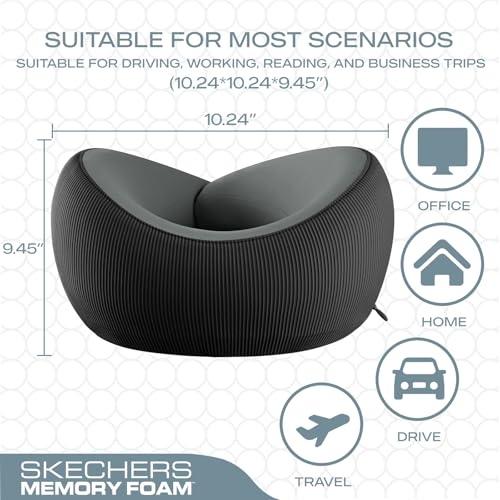 Memory Foam Neck Pillow - Ergonomic Travel Pillow for Comfort
