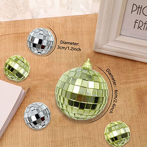 30-Piece Mini Silver Mirror Disco Balls (3cm) for Party & Holiday Decor