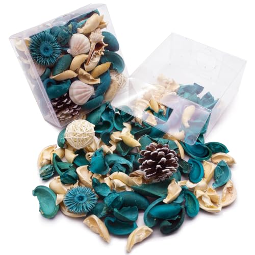 Sea Shell Potpourri Bag, Ocean Breeze Scented Dried Flower Vase Filler