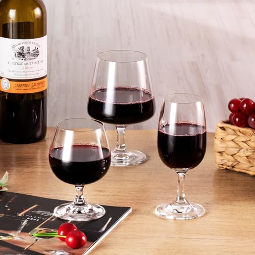 KAMMAK Crystal Cognac Glasses Set of 2, 9oz Brandy & Whisky Snifters