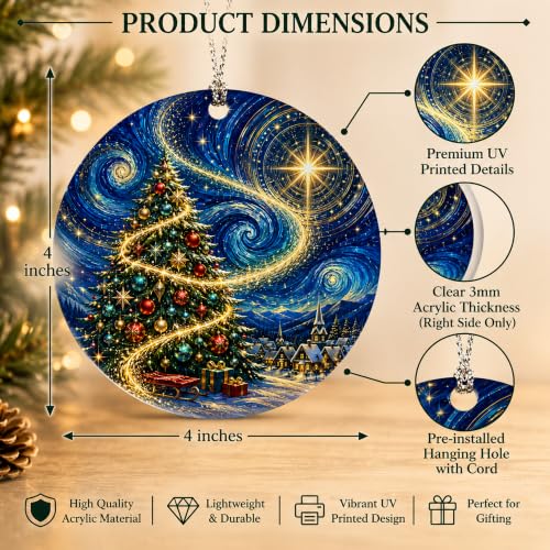 DuduCraft Xmas Tree 2 Ornament 2026 Follow the Light Home holiday keepsake