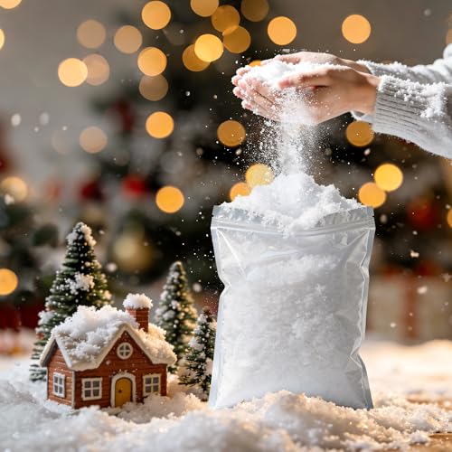 Instant Snow Powder (12oz) - Makes 5 Gallons Fluffy Artificial Fake Snow