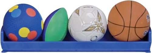 Akro-Mils Plastic Storage Bins - Hanging & Stacking Containers, Blue, 9" x 33" x 5" | 4-Pack