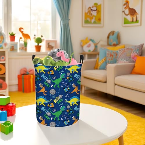Dinosaur Laundry Basket - Waterproof Kids Toy Storage Bin & Hamper