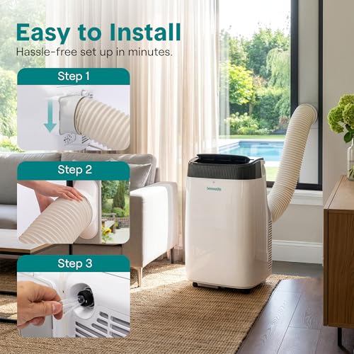 Portable Air Conditioner 8,000 BTU with Dehumidifier and Remote