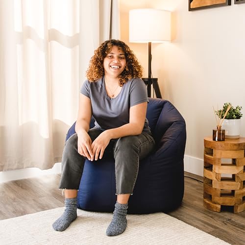 Structured Bean Bag Chair for Reading & Gaming - Durable Easy-Clean Seat