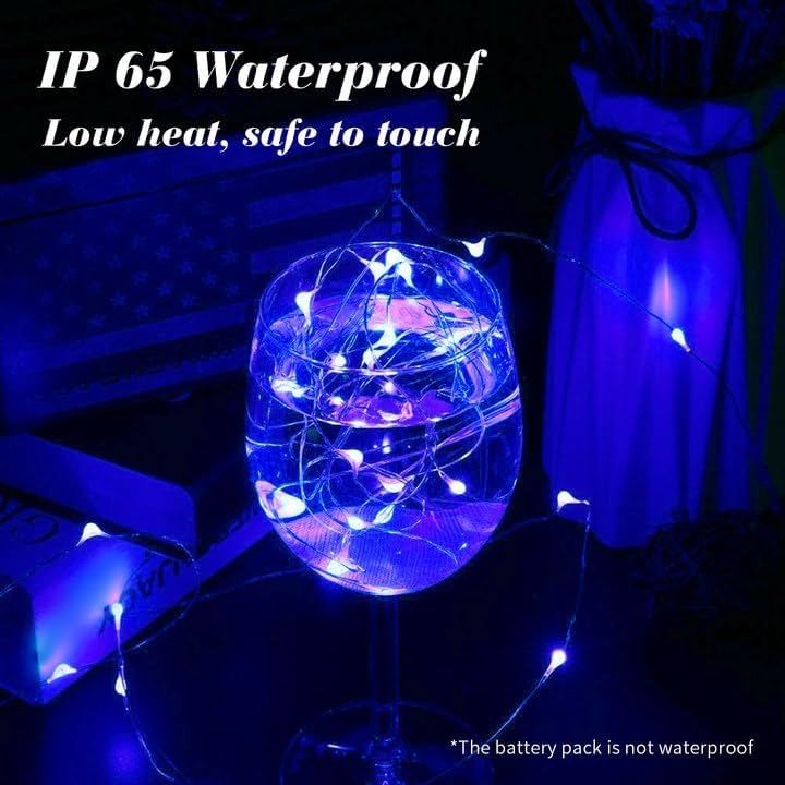 ZGWJ Fairy Lights - 12 Pack Battery Operated 7ft Mini LED String Lights | 3 Modes for DIY Decor