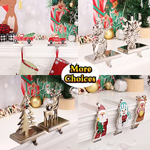 WAYTOSUC N-Truck 2 Pack Christmas Truck Stocking Hangers - Mantel/Window/Table Hooks
