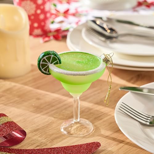 Joiedomi Mini Margarita Christmas Ornament - Fun Cocktail Glass Holiday Decor
