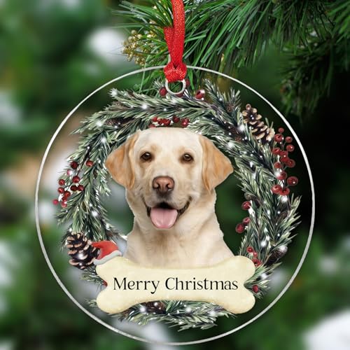 Dufricen White Labrador Dog Christmas Ornament - Holiday Animal Decor
