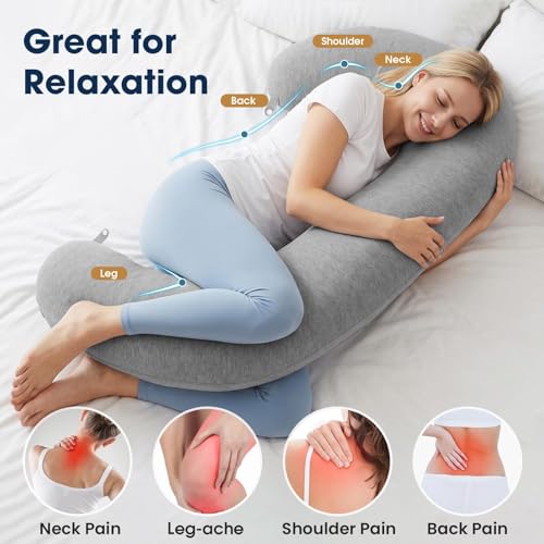 C Shaped Body Pillow for Side Sleepers - Ergonomic Memory Foam