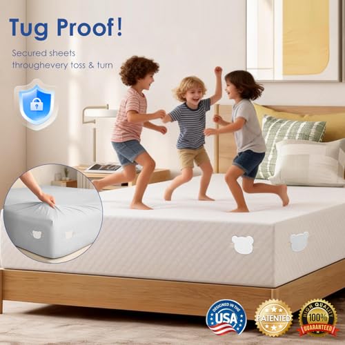Patented Bed Sheet Holders with Lock System for Fitted Sheets