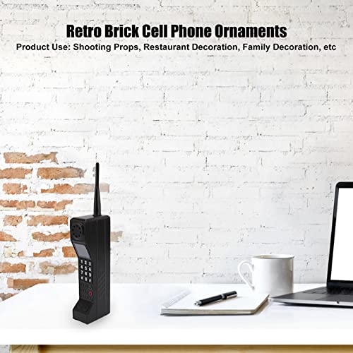 Gavigain Retro Inflatable Mobile Phone Ornament - Black 80s 90s Party Decor