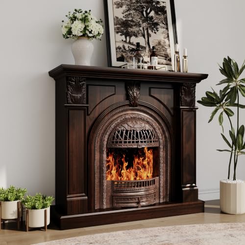 BLANKSPACE 48" Birdcage Electric Fireplace TV Stand with Mantel |