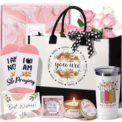 MAYICIVO Christian Gifts for Women Inspirational Religious Gift Set for Mom Sister - Faith & Motivation