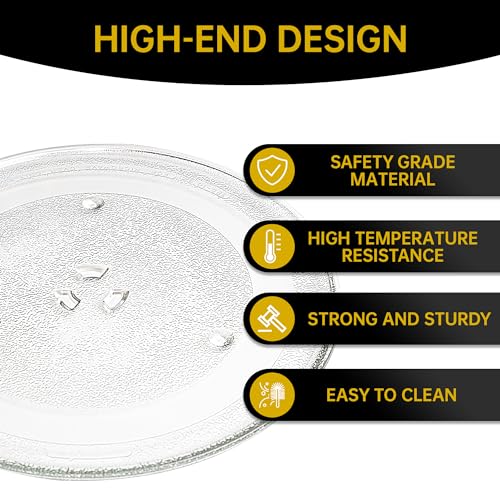 13.5-Inch Microwave Glass Turntable Plate Replacement Tray