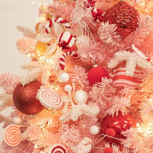 KI Store 4-Inch Red Shatterproof Christmas Balls - 16 pcs Ornaments for Xmas Trees & Holiday Decor