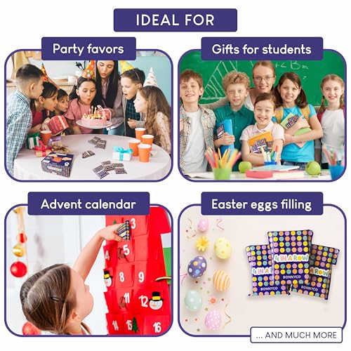 4 in a Row Mini Board Games for Kids - 16 Pack Party Favors & Classroom Prizes