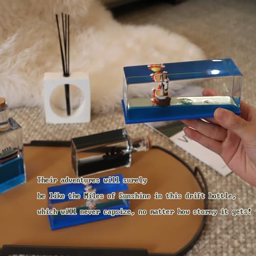 Unsinkable Cruise Ship Fluid Drift Bottle Model Home Decoration