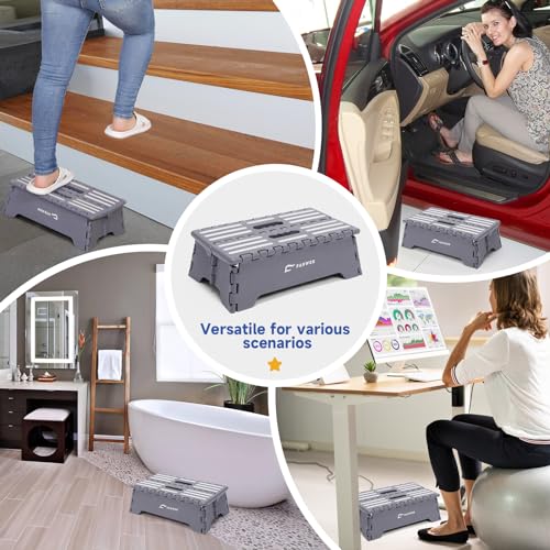 5-Inch Portable Folding Step Stool - Lightweight & Stable 300lb Capacity