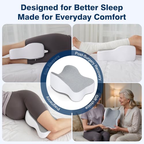 Knee Pillow for Side Sleepers | Sciatica & Back Pain Relief