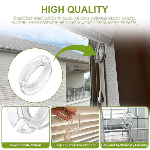 10-Pack Window Blind Cord Winder Safety Cleats for Child and Pet Proofing