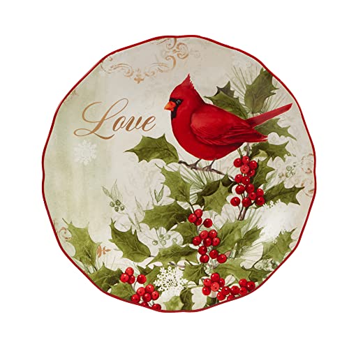 Certified International Winter's Medley Medium 8.5" Salad & Dessert Plates Set of 4