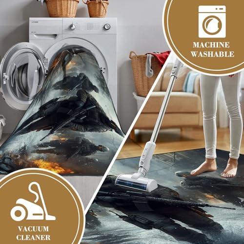 Gaming Area Rug 32"x48" Washable Non-Slip Entryway Mat for Teen Bedrooms