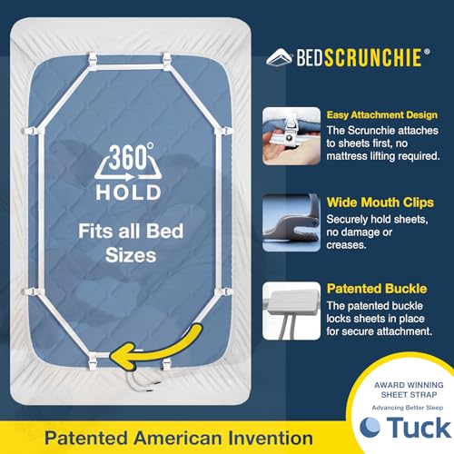 Bed Sheet Holder Straps - Heavy Duty Sheet Tightener Clips for All Beds