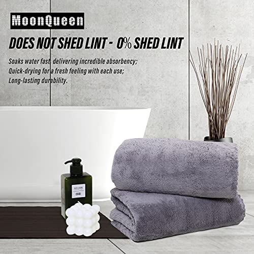 MOONQUEEN Microfiber Bath Towel Set, 2 Pack - Quick Dry & Absorbent