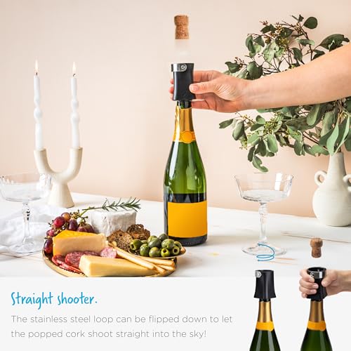 Dreamfarm Champop Champagne Bottle Opener - Twist & Pop Corkscrew with Safety Catch (Variation 1)