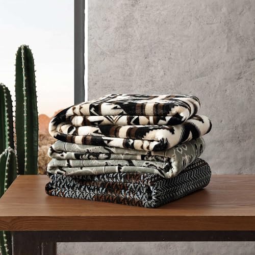 Wrangler Sherpa Throw Blanket 50x60 – Soft Plush Fleece for Couch