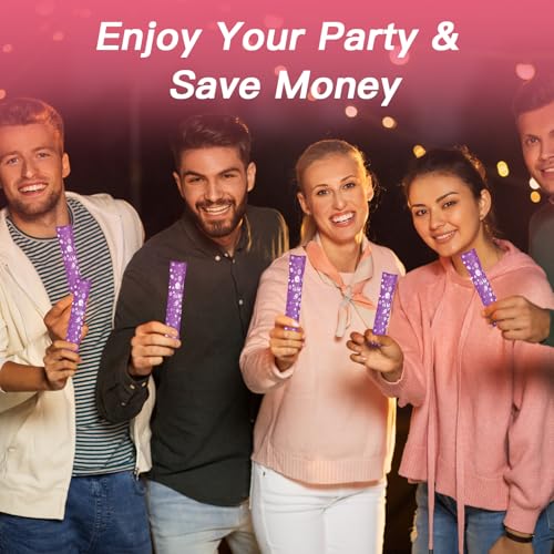 Dapsang Purple Tampon Flask Set - 64 Pcs Discreet Reusable Drink Containers for Events