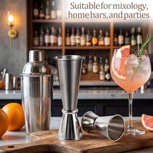 Ninsula 2-Pack Cocktail Jiggers Set — Premium 304 Stainless Steel Bar Tools for Professional Mixology