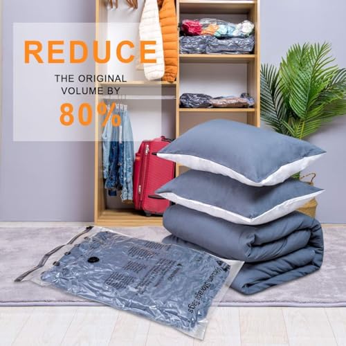 GONGSHI Vacuum Storage Bags for Clothing & Travel with Electric Pump 24-Piece Set