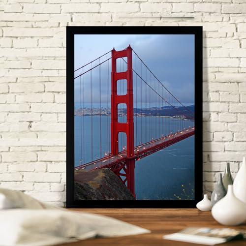 12x16 Black Picture Frame - Wall Hanging PVC Photo & Poster Frame