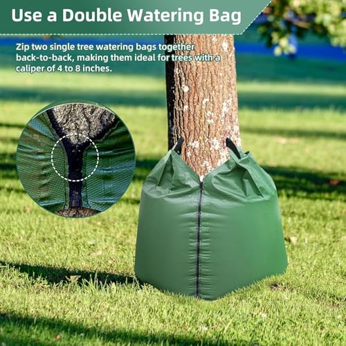 20 Gallon Tree Watering Bags (3 Pack) - Heavy Duty Slow Release PVC Drip Bags