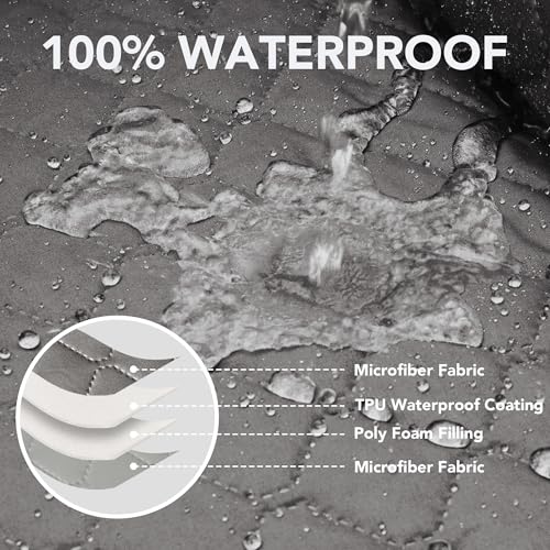 Waterproof Recliner Cover - Gray Reversible Furniture Protector