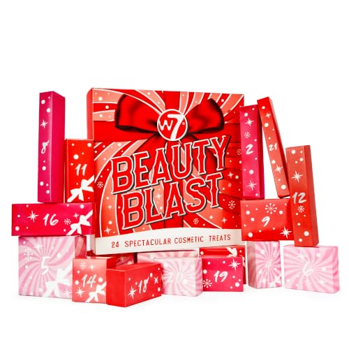 W7 Beauty Blast Makeup Advent Calendar 2026 - 24 Cosmetic Treats & Miniatures
