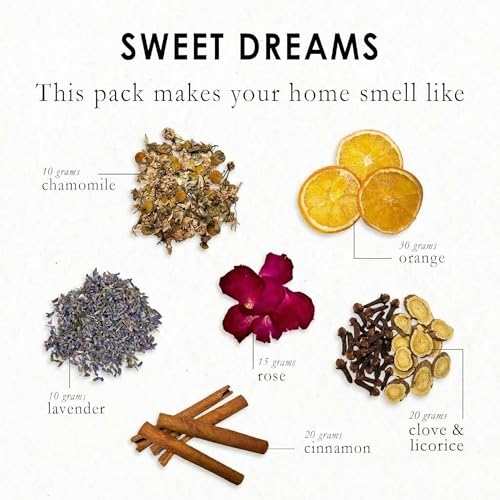 Sweet Dreams Simmer Potpourri Blend - Dried Floral & Spice Stovetop Aroma