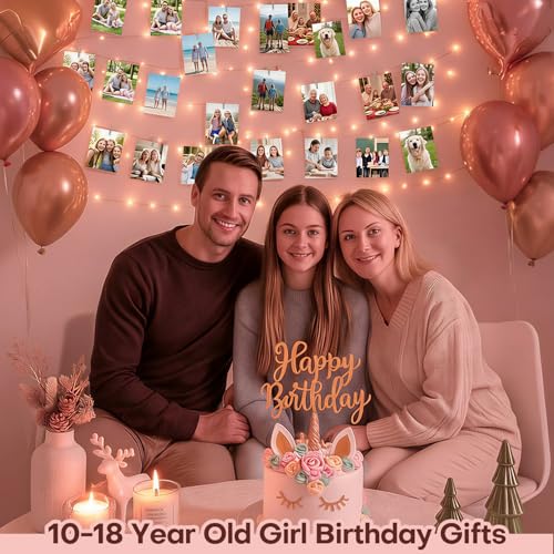 Photo Clip String Lights: 40ft 120 LED Fairy Lights with 50 Clips & Timer